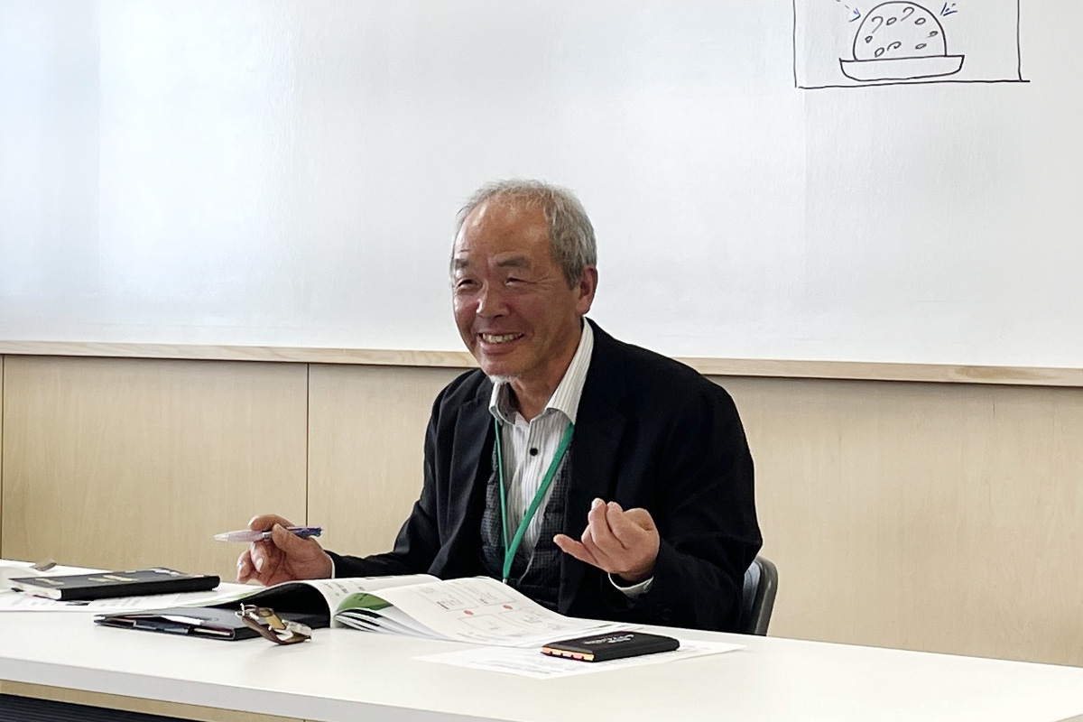 菅野食品・村尾販売部長の食育授業