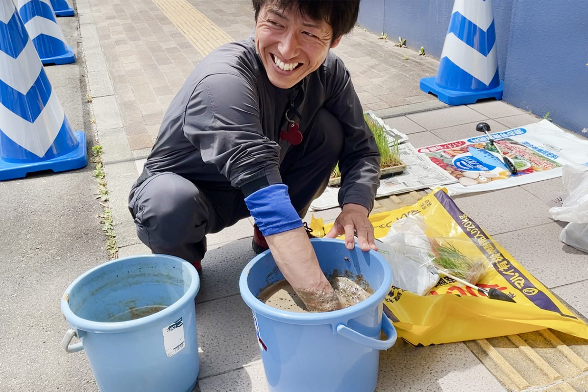 よーく混ぜまーす
