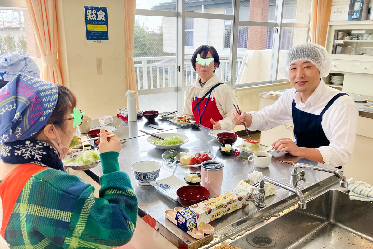 タンポポ村の牛渡さんと一緒にランチしました