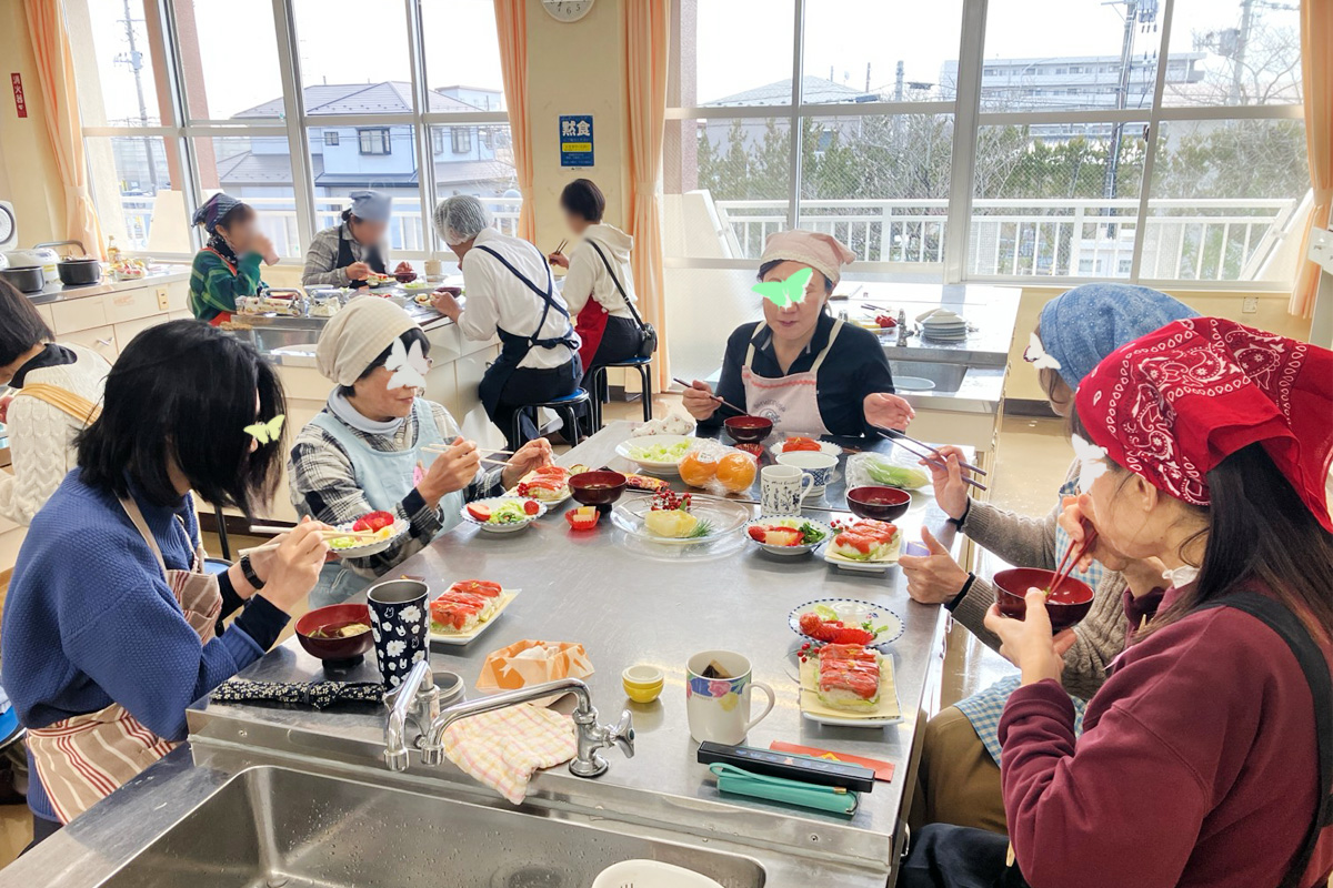 参加者同士お話も弾みます