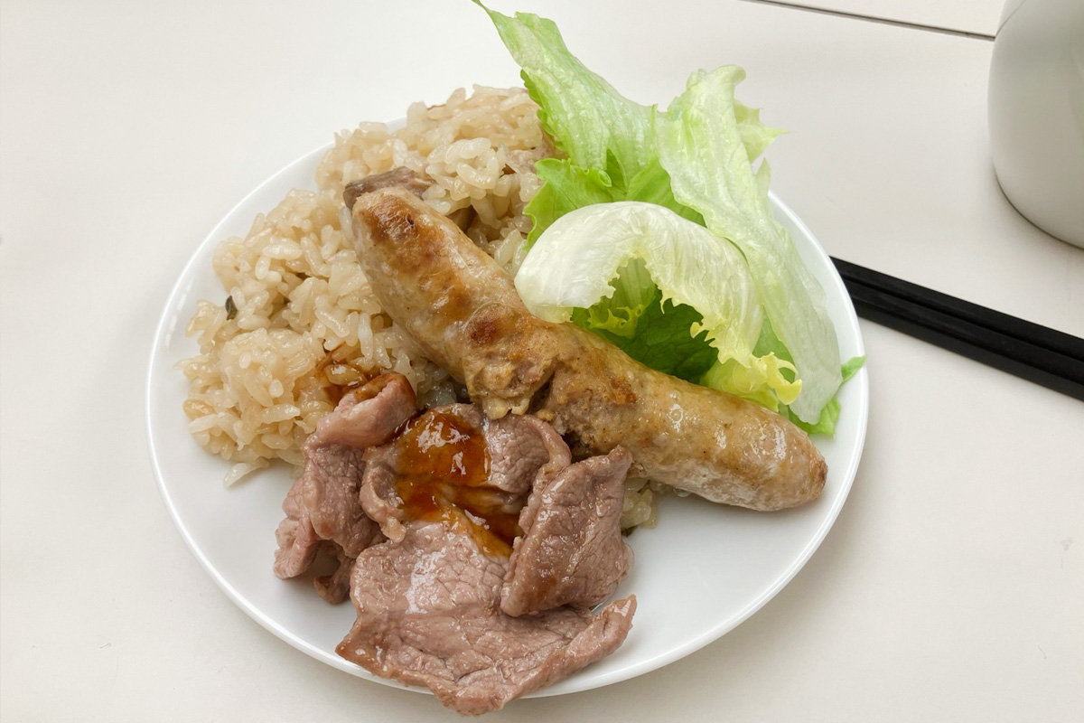 お肉盛りだくさんの試食