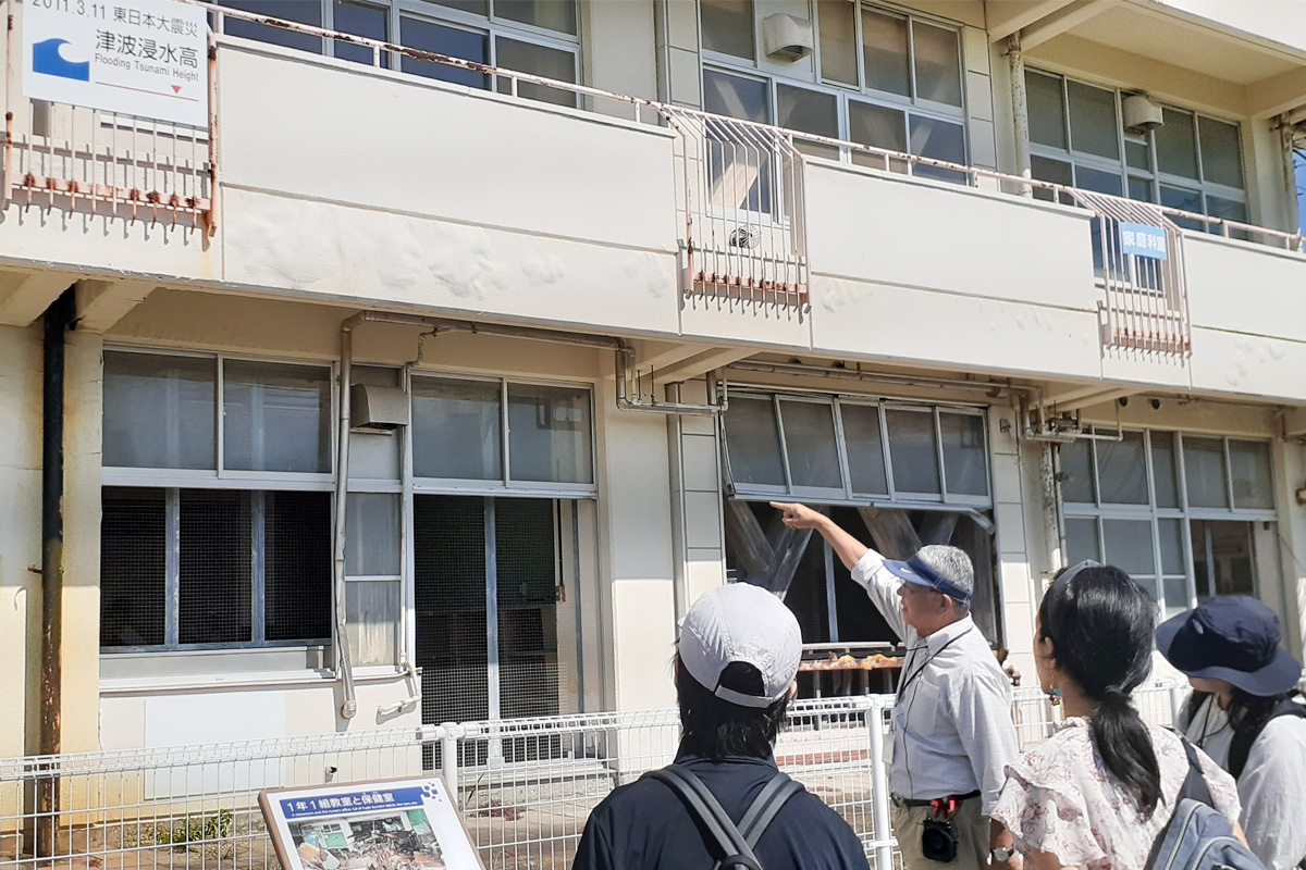 震災遺構荒浜小学校見学