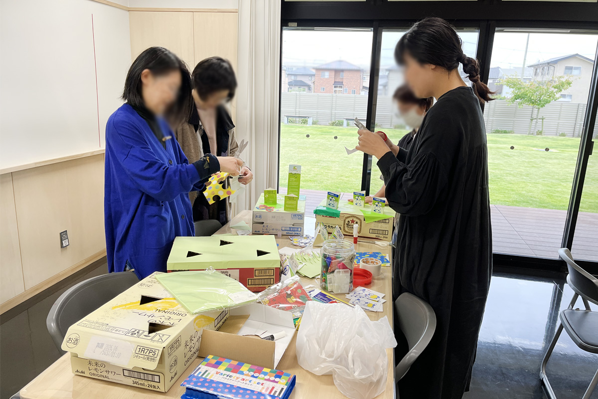 アイデア豊富な輪投げ台チーム