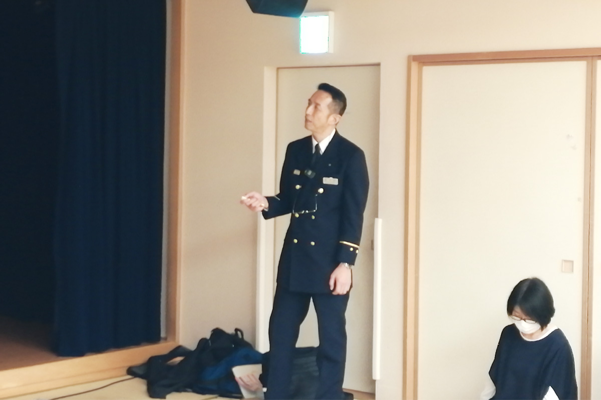 講師の宮城野消防署・千田さん