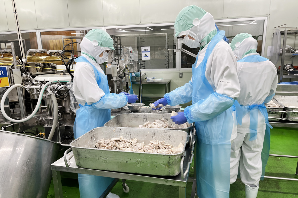 手早く同じ重さに量ります