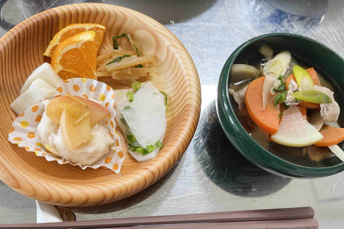 試作を重ねた米粉料理