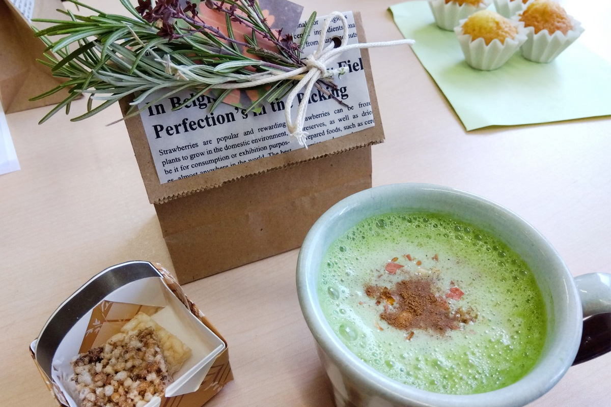 パスちゃん牛乳de抹茶ラテ