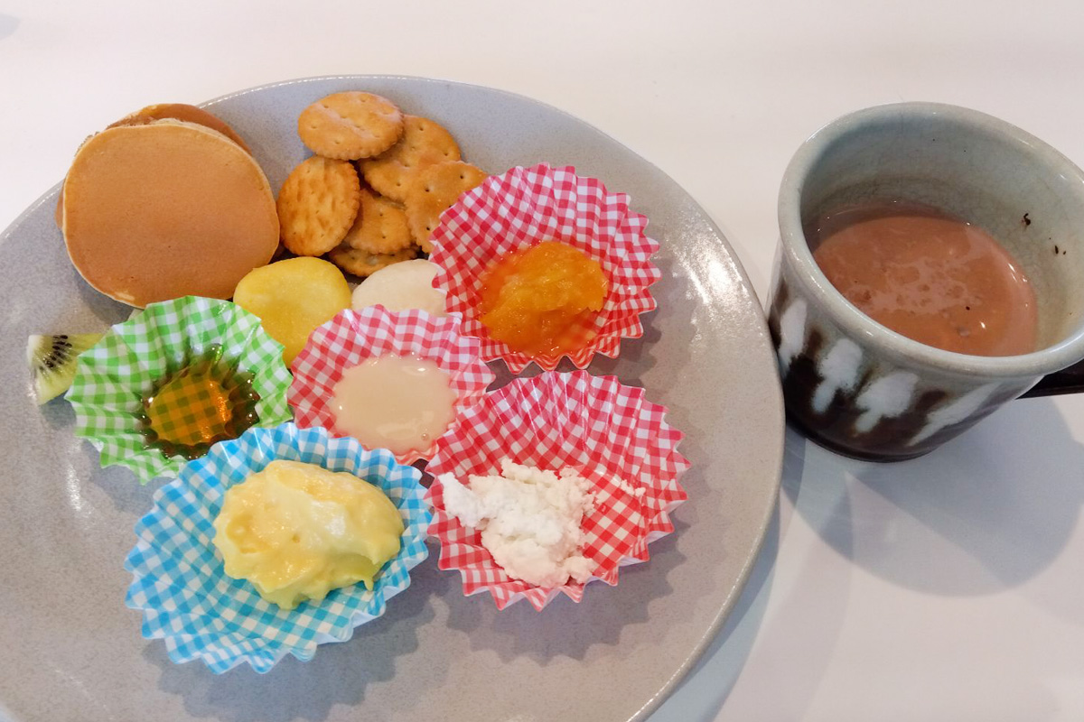 体に優しいおやつプレート