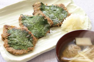 さんますり身の木の葉焼きとつみれ汁