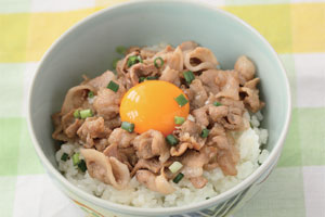卵かけ豚丼