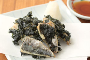 あじのわかめ揚げ