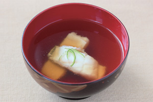 ヒラメのお吸い物