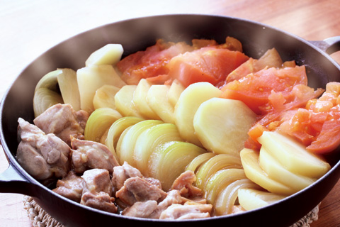 トマト鶏すき焼き