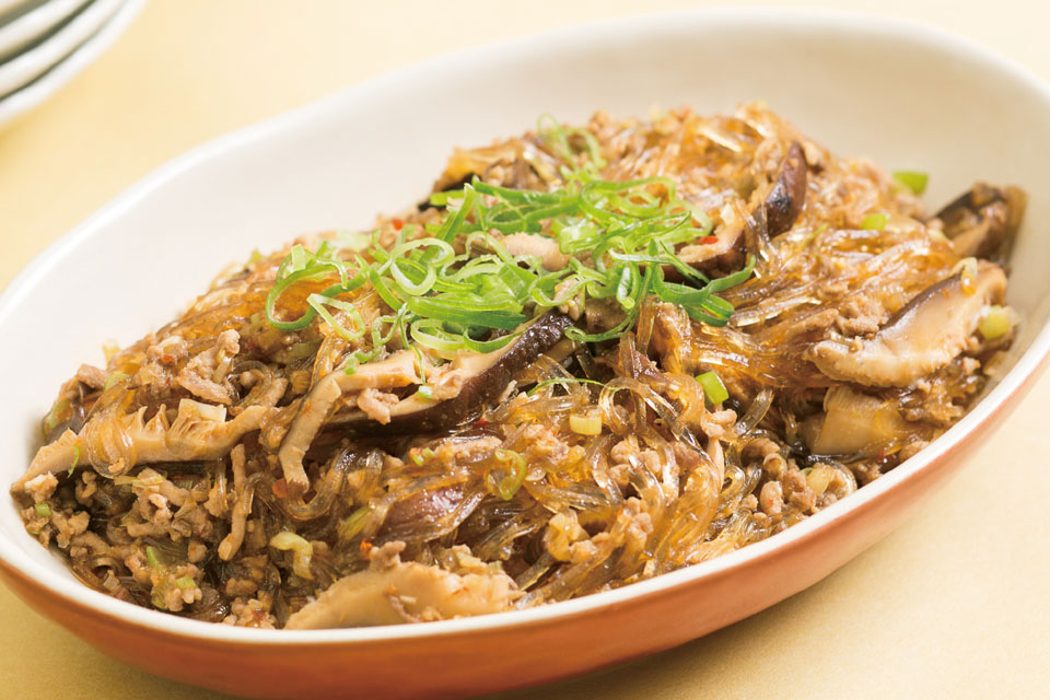 合びき肉の麻婆春雨