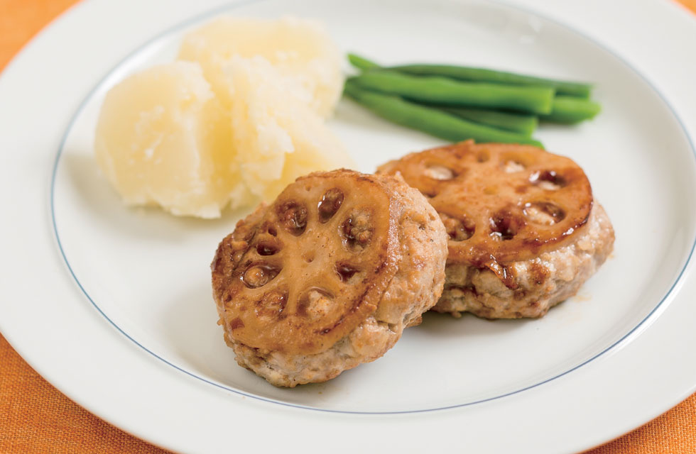 レンコンハンバーグ～照り焼き風～