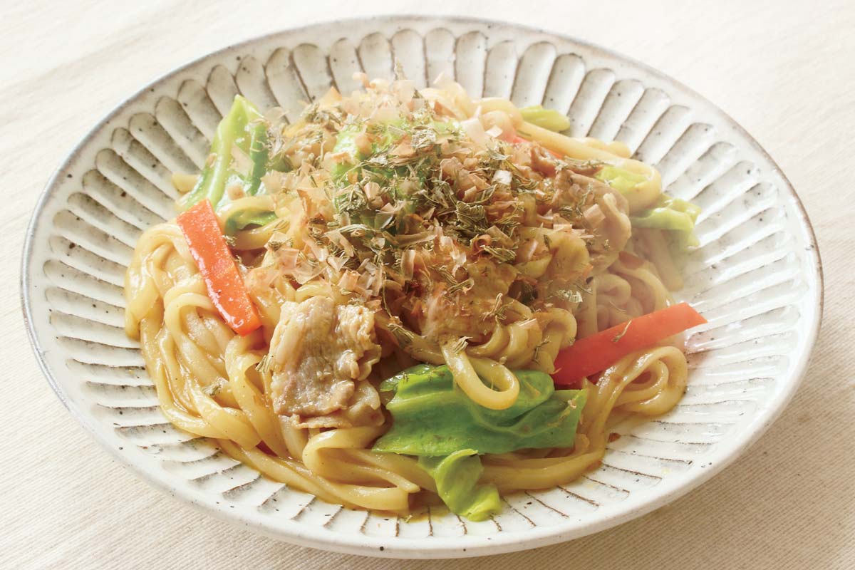 焼きカレーうどん