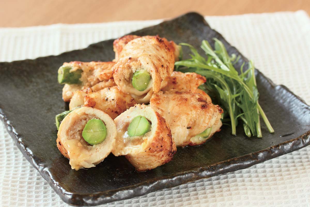 鶏ムネ肉の明太チーズ巻き