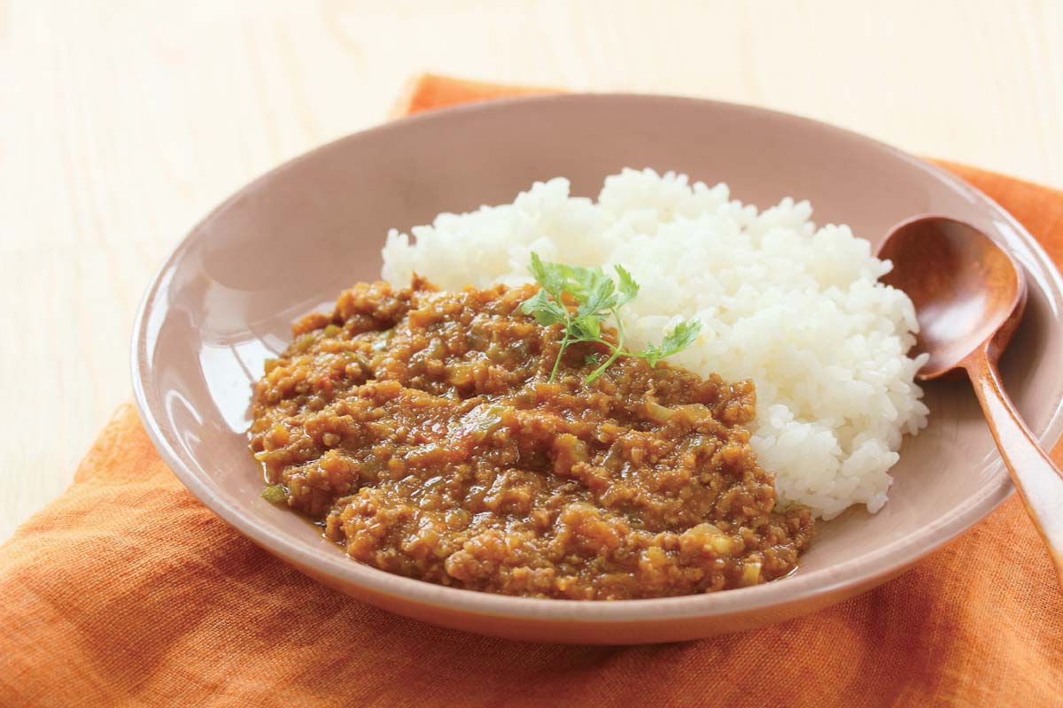 野菜たっぷりキーマカレー