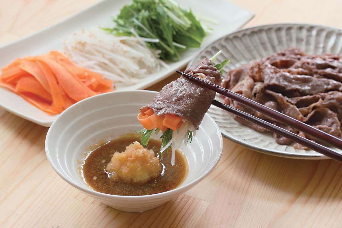 野菜たっぷり牛焼きしゃぶ