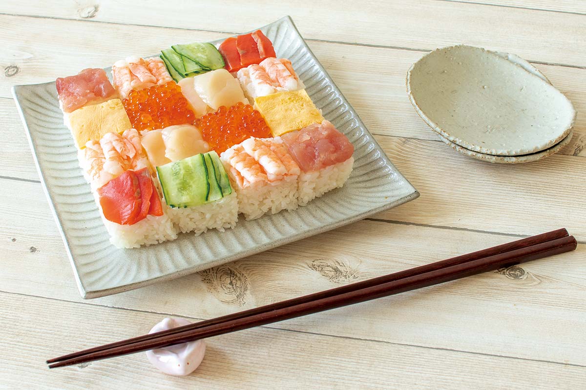 彩りモザイク寿司