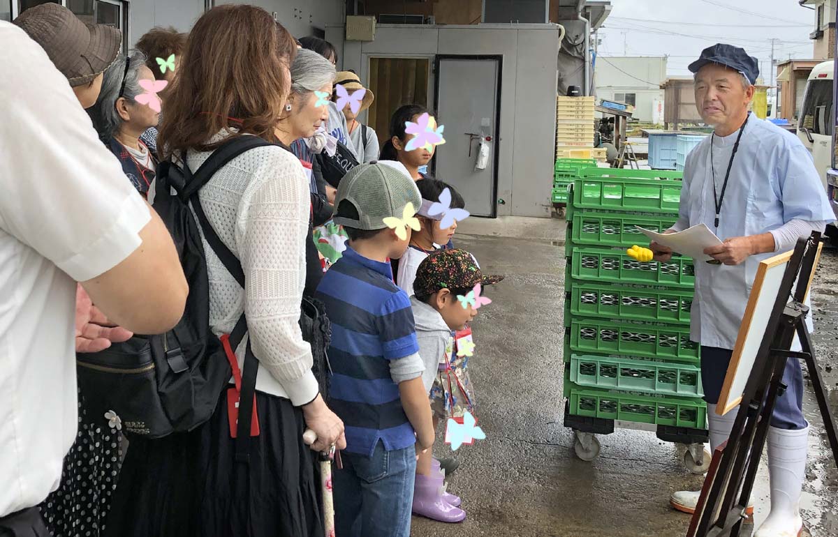 菅野食品さんのお話を聞く