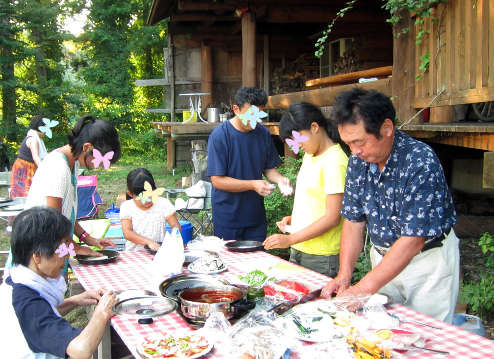 夕食の準備