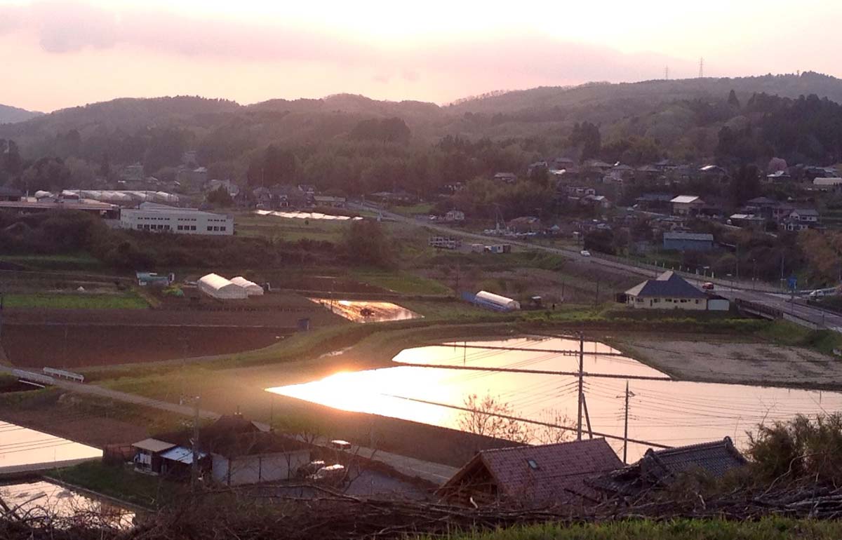 北茨城の夕陽は綺麗でした