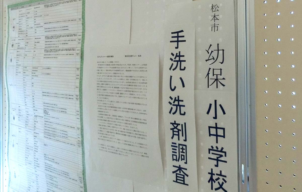 手洗い洗剤の調査結果
