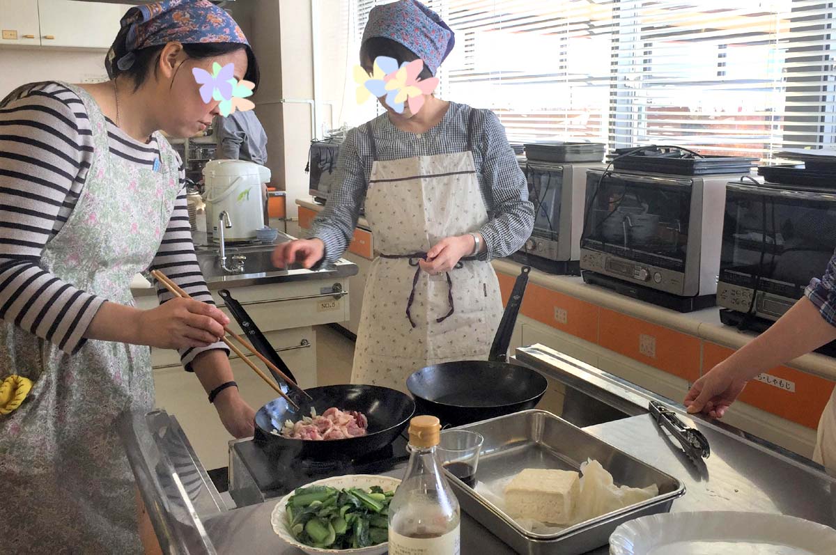 豚肉料理にみんなで挑戦