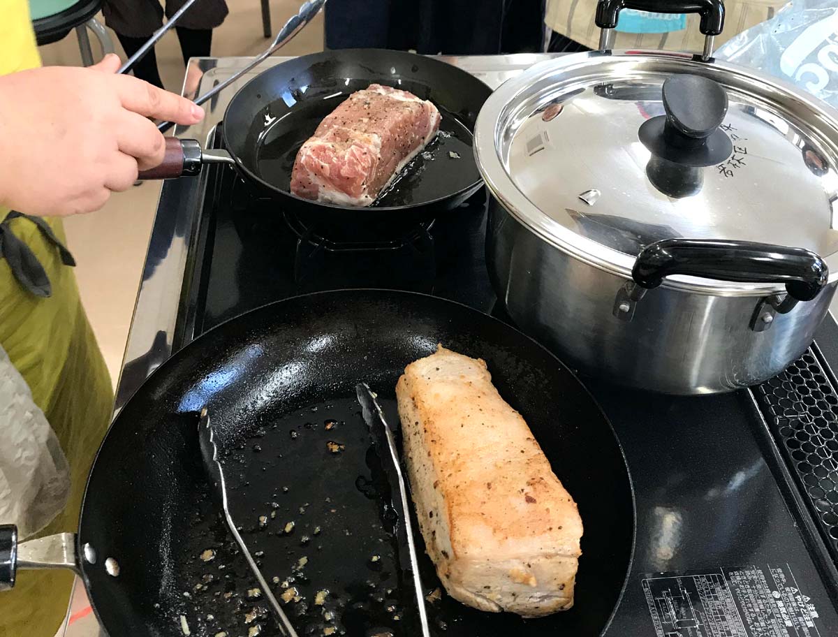 豚ブロック肉の調理