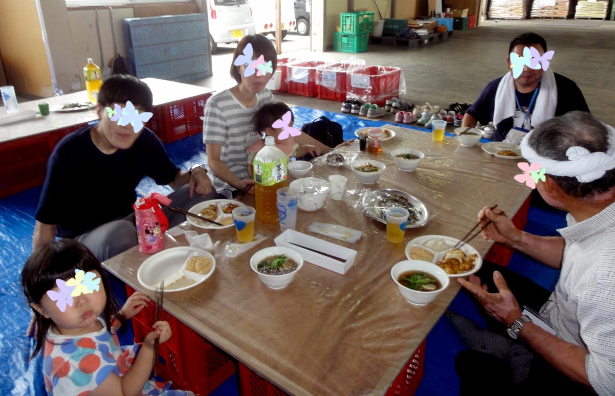 おいしいお餅の昼食