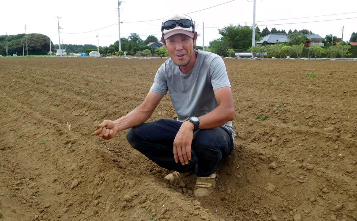 あゆみの会生産者の一人、越川高志さん