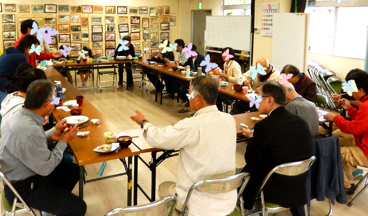 芋煮で交流会