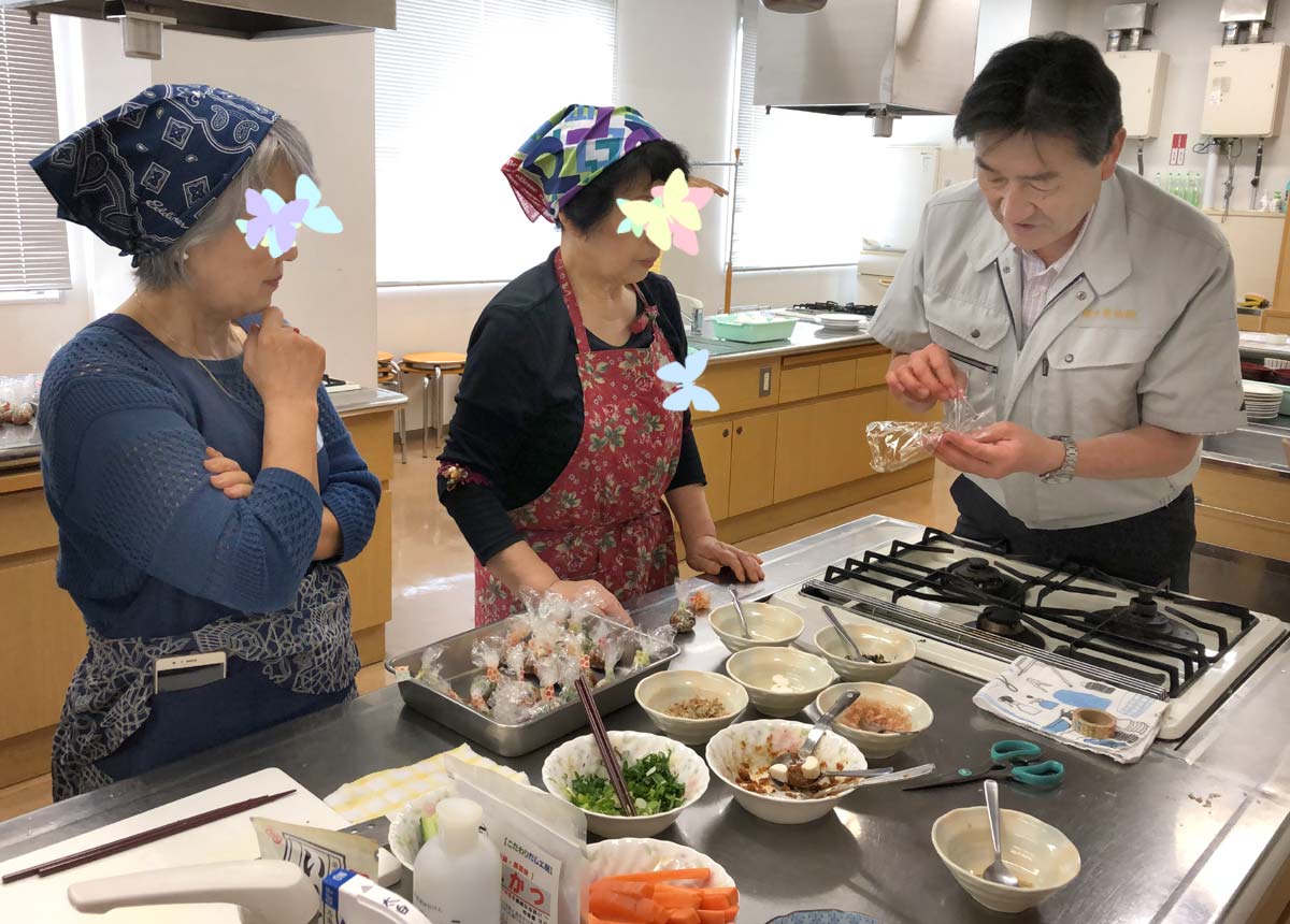 鎌田専務に味噌玉教わる